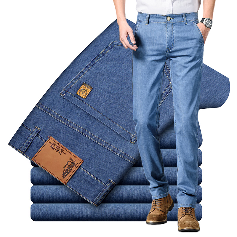 بنطلون جينز رجالي صيفي رفيع من - مراجعة Levis Jeans 501 وسعره