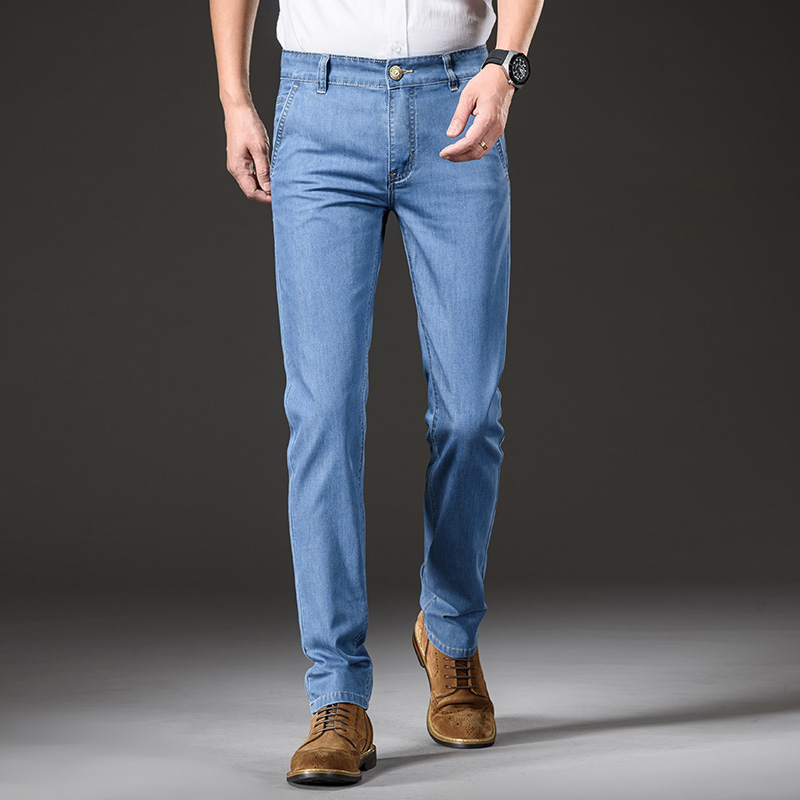بنطلون جينز رجالي صيفي رفيع من - مراجعة Levis Jeans 501 وسعره