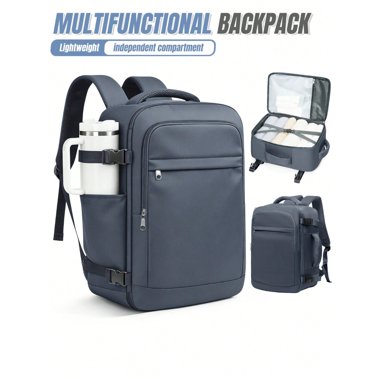 حقيبة ظهر خفيفة الوزن ذات سعة  - مراجعة Laptop Backpack 15.6 وسعره