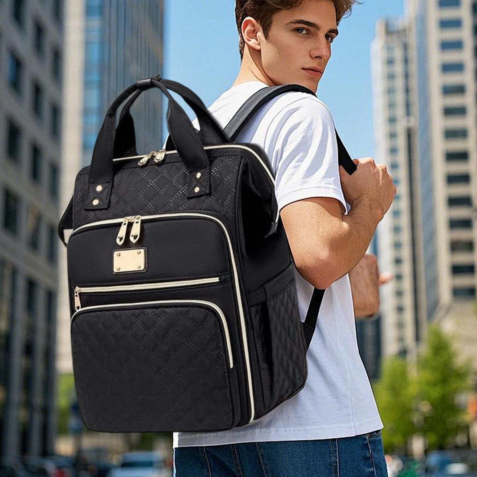 حقيبة ظهر للغداء 2 في 1 للعمل  - مراجعة Laptop Backpack 15.6 وسعره