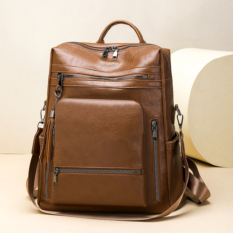 مجموعة حقيبة ظهر جلدية كلاسيكي - مراجعة Leather Backpack Vintage وسعره