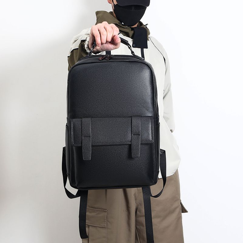 حقيبة ظهر جلدية فاخرة للرجال م - مراجعة Laptop Backpack 15.6 وسعره